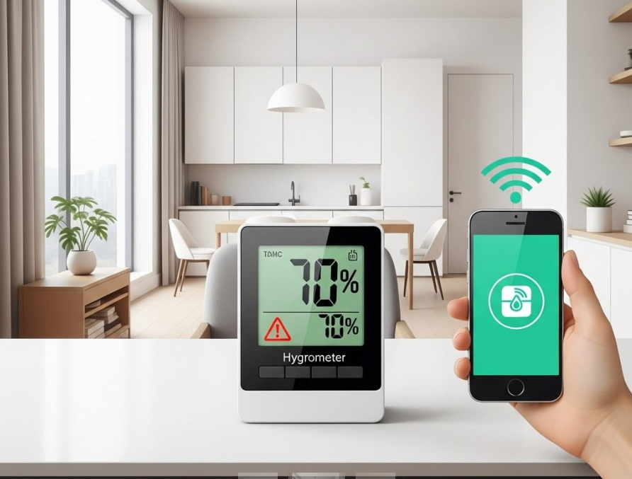 контроль вологості в будинку чи квартирі за допомогою гігрометра