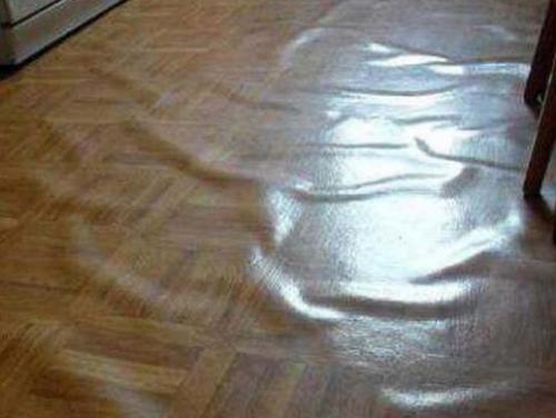 як висушити лінолеум