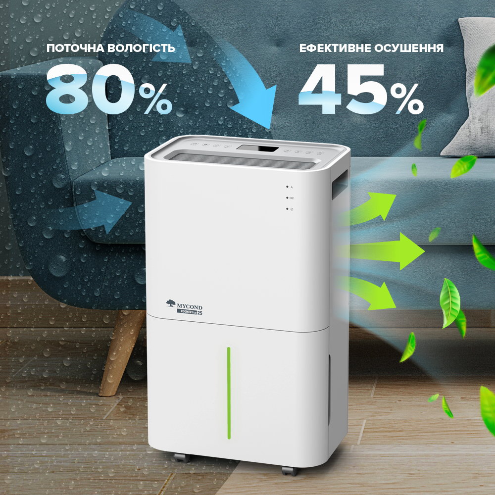 потужний осушувач Mycond проти вологості в будинку