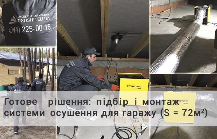 Осушення в гаражі