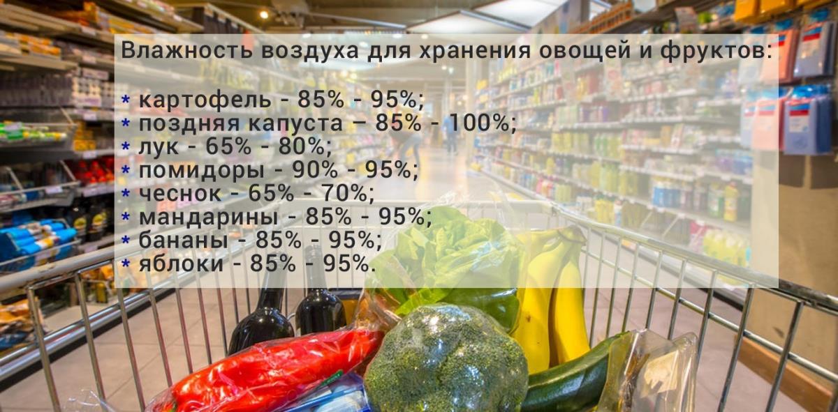 Условия хранения продуктов